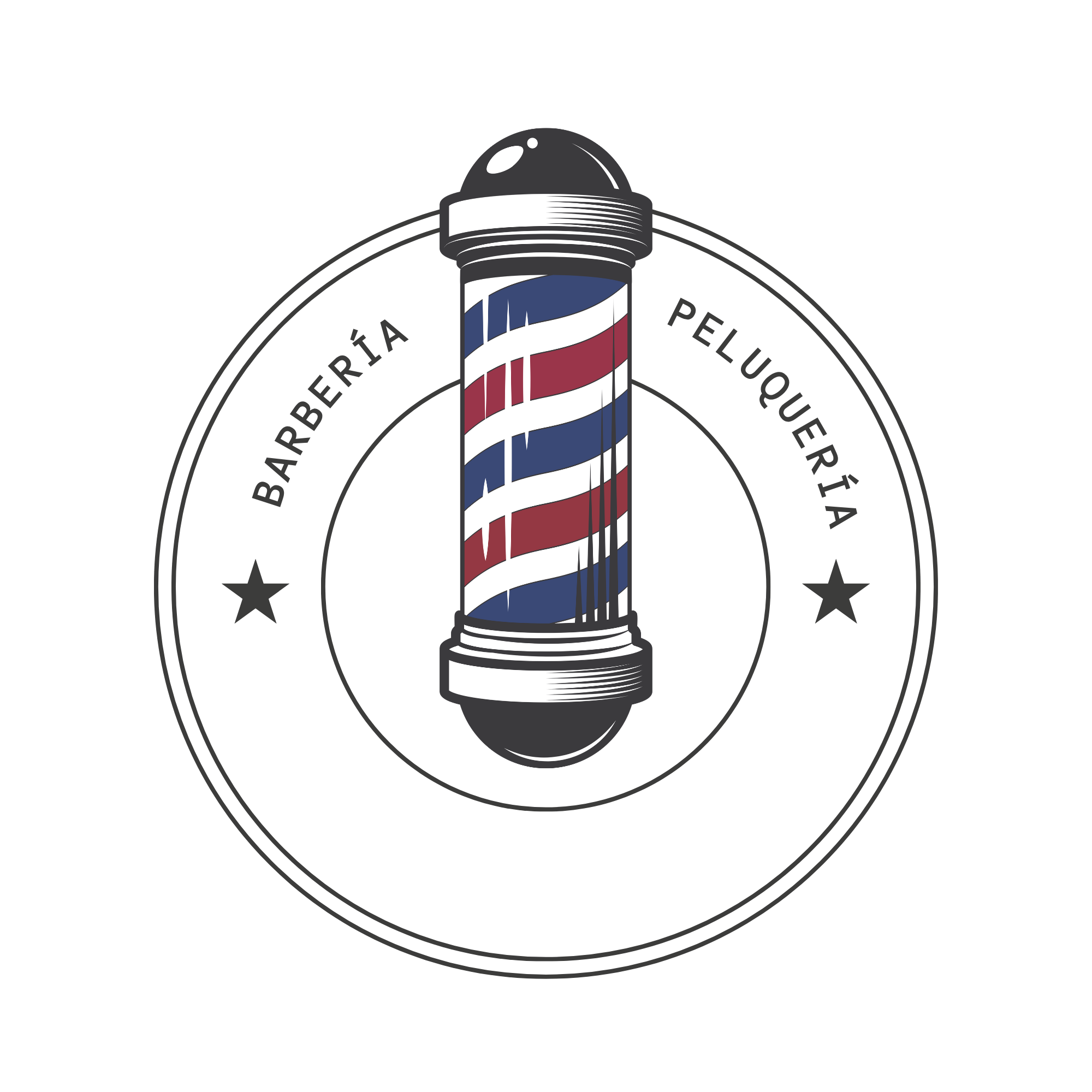 Logo de Barbería el Buen Corte (ejemplo)
